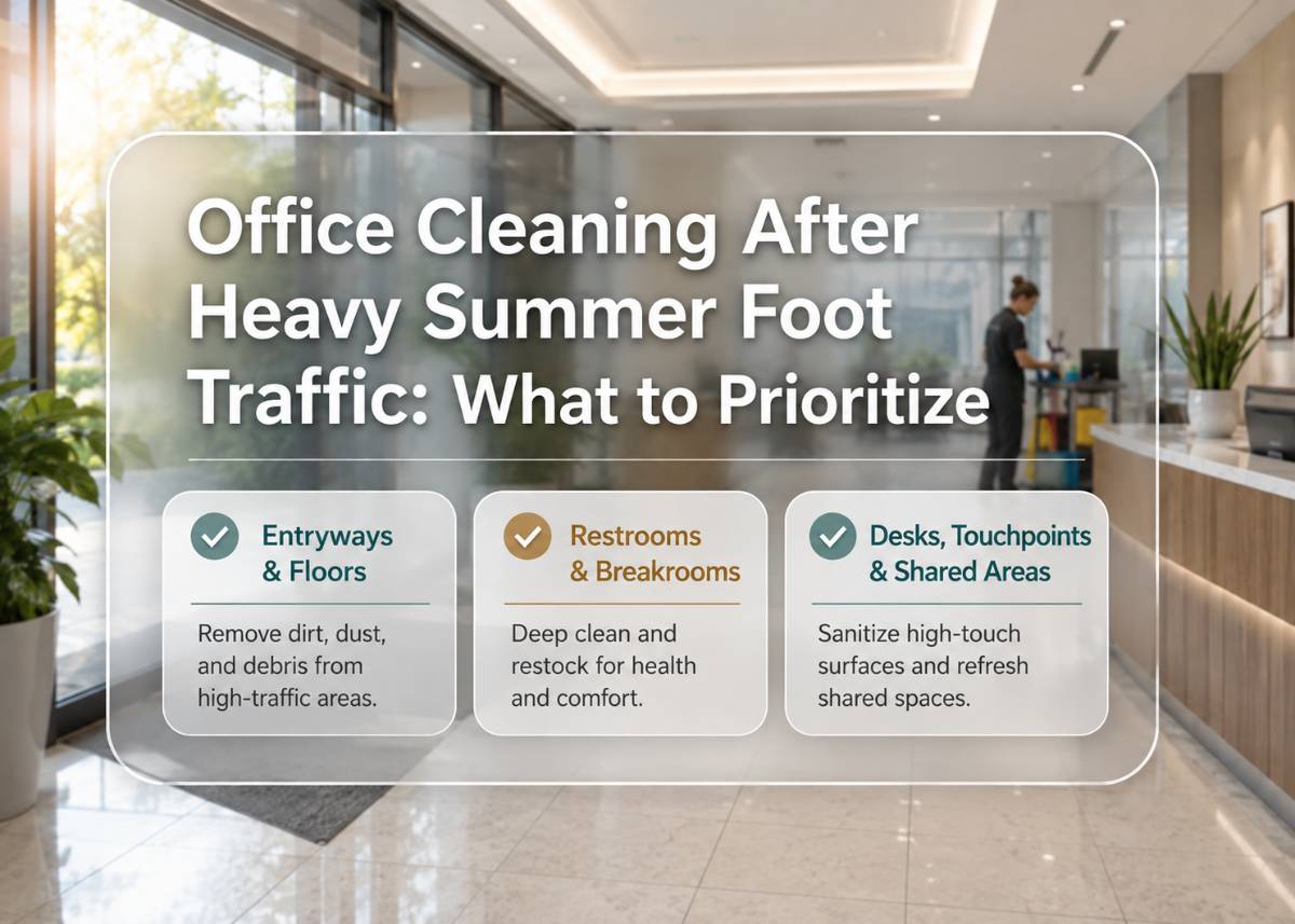 office-cleaning-after-heavy-summer-foot-traffic-what-to-prioritize